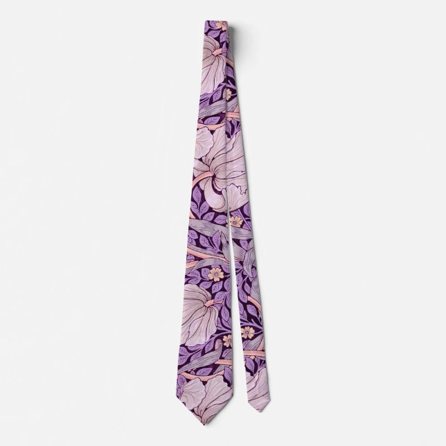 Pimpernel Purple, William Morris Tie (Front)