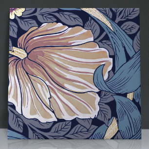 Pimpernel Seamless 10 of 12 Dusty Blue Warm White Tile