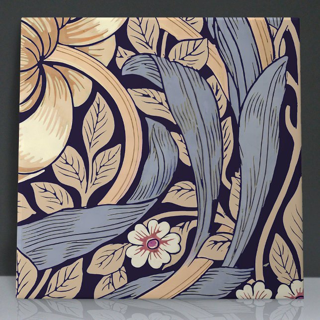 Pimpernel Seamless 12 of 12 Dusty Blue & Yellow Tile (Creator Uploaded)