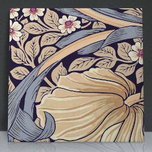 Pimpernel Seamless 1 of 12 Dusty Blue & Yellow Tile