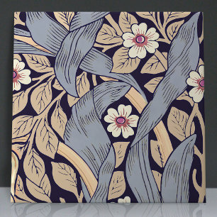 Pimpernel Seamless 2 of 12 Dusty Blue & Yellow Tile