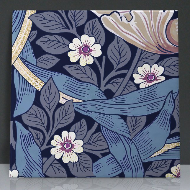 Pimpernel Seamless 5 of 12 Dusty Blue & Warm White Tile (Creator Uploaded)