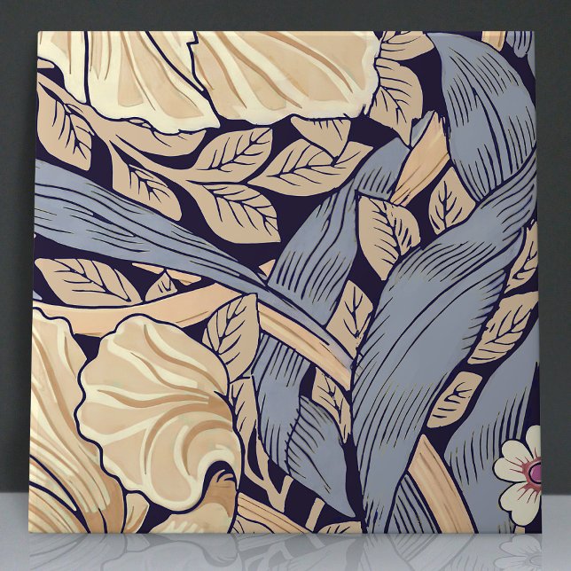 Pimpernel Seamless 8 of 12 Dusty Blue & Yellow Tile (Creator Uploaded)