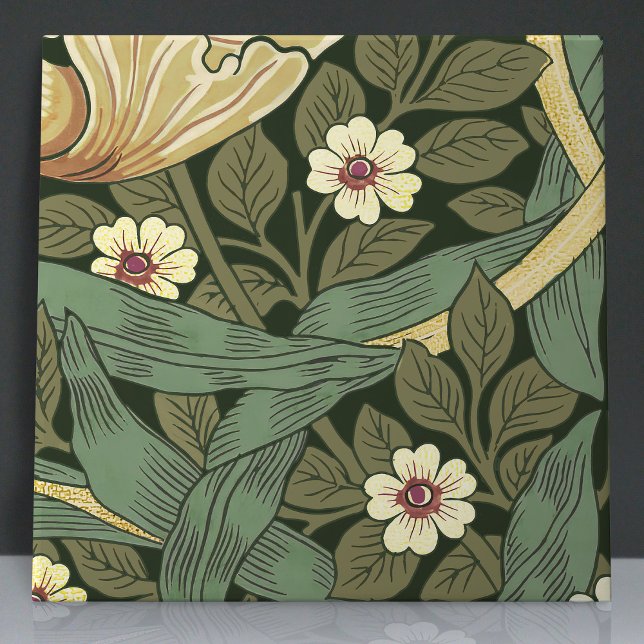 Pimpernel Seamless 8 of 12 Faux Gold & Sage Green Tile (Creator Uploaded)