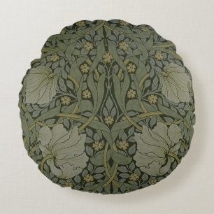 'Pimpernel' wallpaper design, 1876 2 Round Pillow