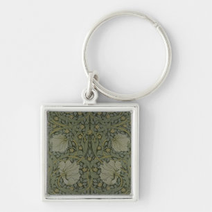 'Pimpernel' wallpaper design, 1876 Keychain
