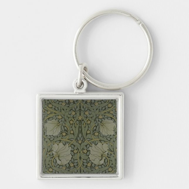 'Pimpernel' wallpaper design, 1876 Keychain (Front)