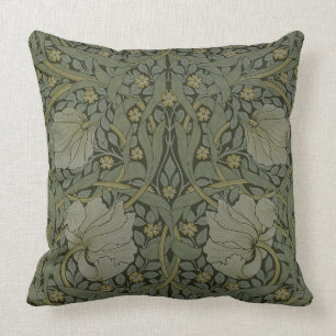 'Pimpernel' wallpaper design, 1876 Throw Pillow