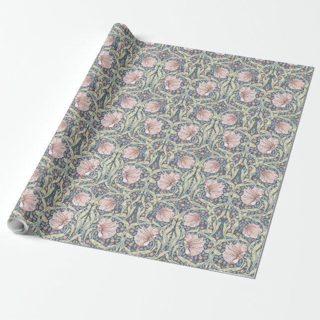 Pimpernel William Morris - Cool Soft Tones Wrappin Wrapping Paper (Unrolled)