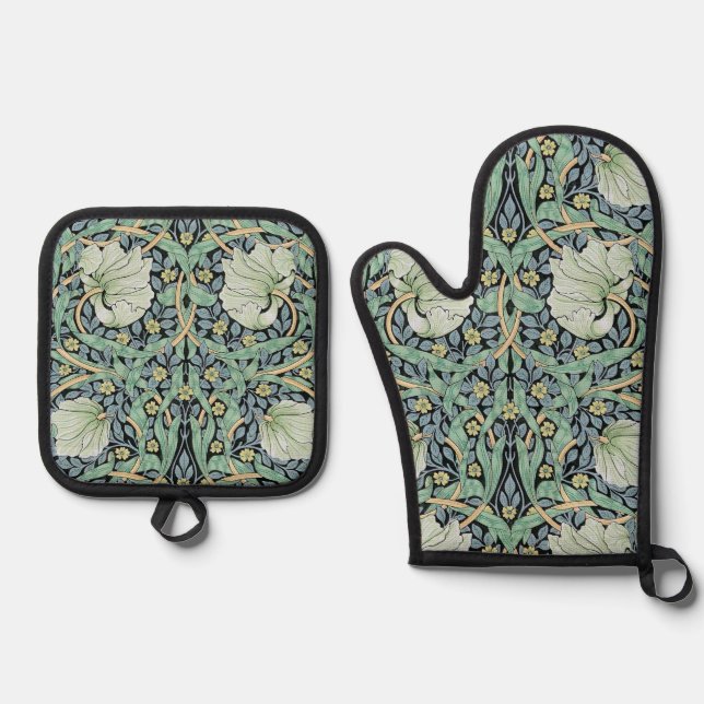 Pimpernel, William Morris Oven Mitt & Pot Holder Set (Front)