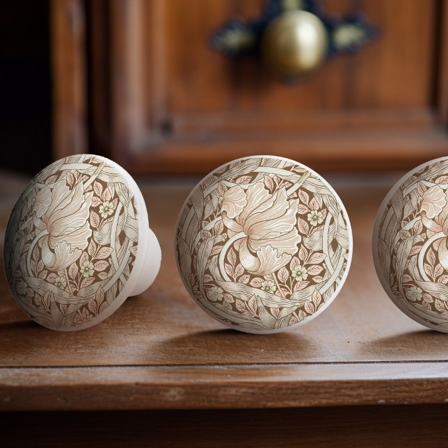 Pimpernel William Morris Pattern Victorian Ceramic Knob (Creator Uploaded)