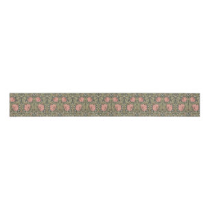Pimpernel William Morris -SAGE PEACH Grosgrain Rib Ribbon