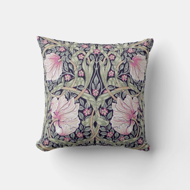 Pimpernel, William Morris Throw Pillow (Front)