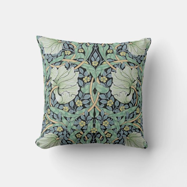 Pimpernel, William Morris Throw Pillow (Front)