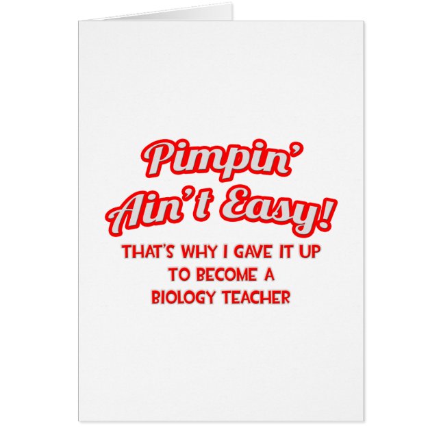 Pimpin' Ain't Easy .. Professeur de biologie (Devant)
