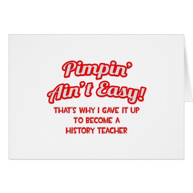 Pimpin' Ain't Easy .. Professeur d'histoire (Devant horizontal)