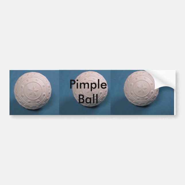 Pimple Ball Bumper Sticker (Front)