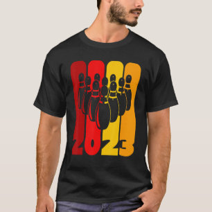 Pin and Bowling Ball Bowler Team 2023 More Strikes T-Shirt
