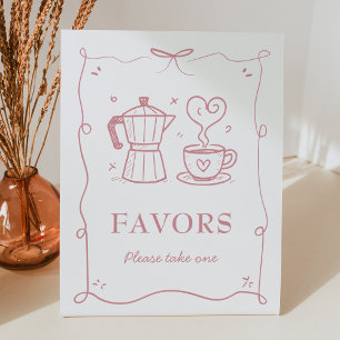 Pin Baby Is Brewing Coffee Baby Shower Favors Sign
