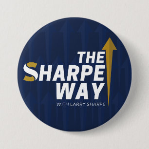Pin/Button - Sharpe Way 3 Inch Round Button