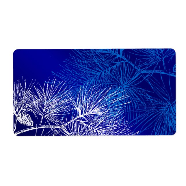 Pin d'hiver bleu et blanc (Devant)