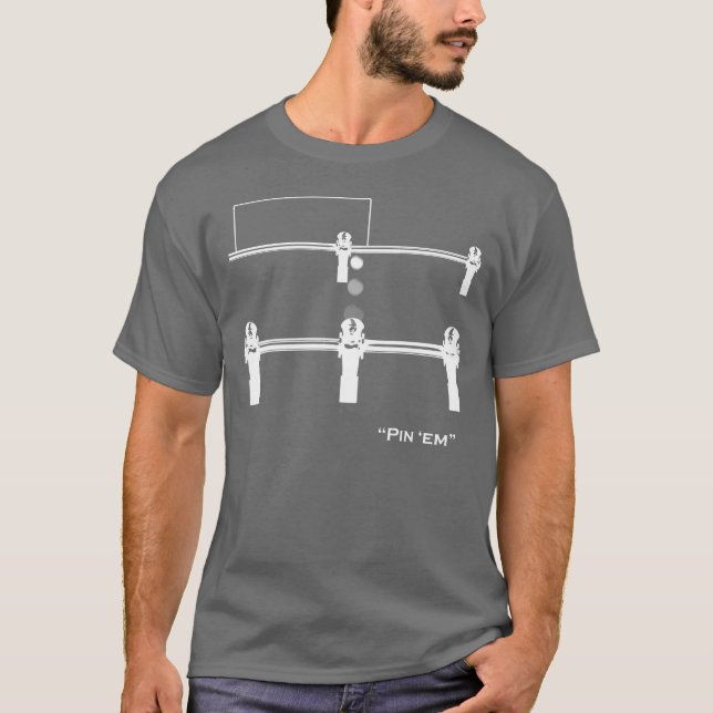 Pin 'em! (Dark) T-Shirt (Front)