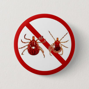 Pin, Lyme Disease Awareness (White) 2 Inch Round Button