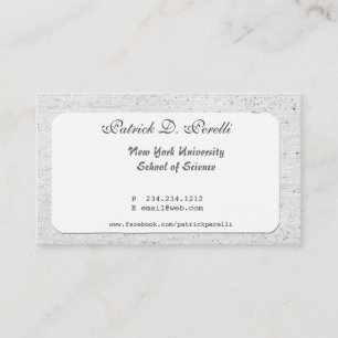 Pin Me Up University Student College Business Card
