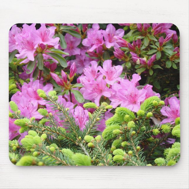 Pin MOUSEPAD de TAPIS DE SOURIS de fleurs (Devant)