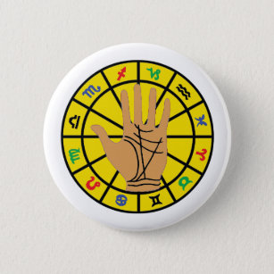 Pin-On Badge - Divination 2 Inch Round Button