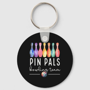 Pin Pals Bowling Ball Funny Womens Matching Bowlin Keychain