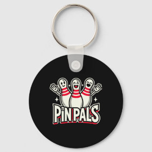 Pin Pals Bowling Shirt Bowl Shirt Bowling League B Keychain