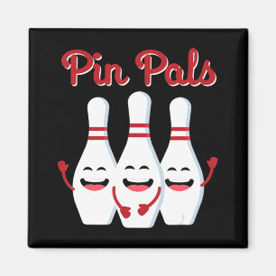 Pin Pals Cute Bowling  For Men Women And Kids Magnet