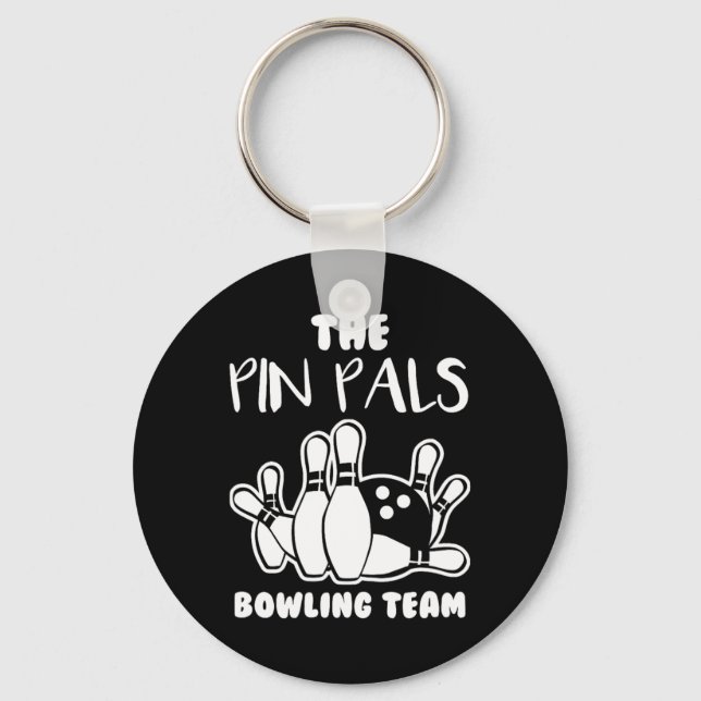Pin Pals Team Bowling  Keychain (Front)