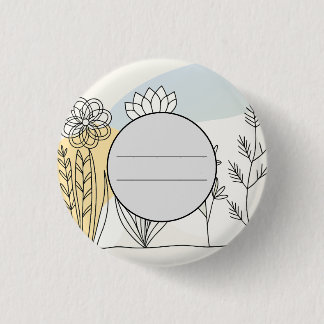 Pin, simple, pretty, basico 1 inch round button