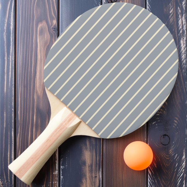 Pin-Striping  Dove Grey Colour  Ping Pong Paddle (Creator Uploaded)