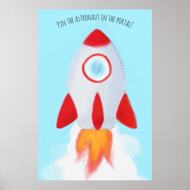 Pin the Astronaut in the Portal Poster (Front)