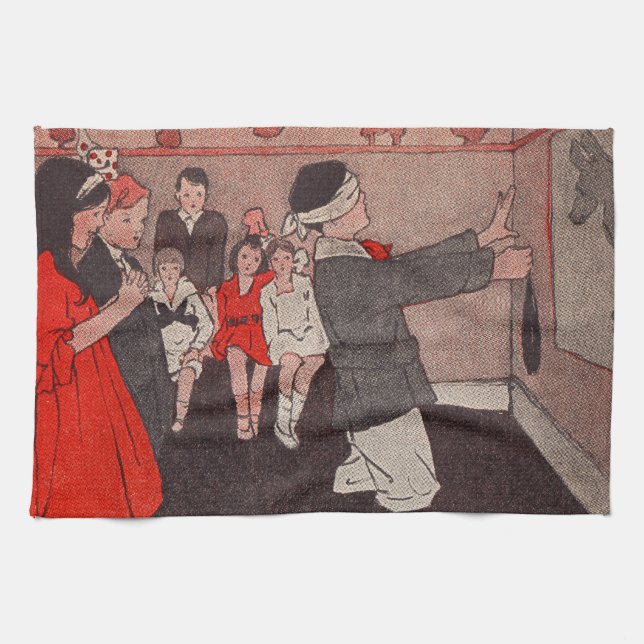 Pin the tail Donkey Kitchen Towel (Horizontal)