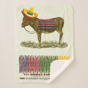 Pin the tail on the Donkey Sherpa Blanket