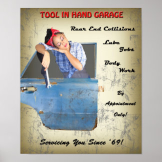 Pin Up Garage Poster