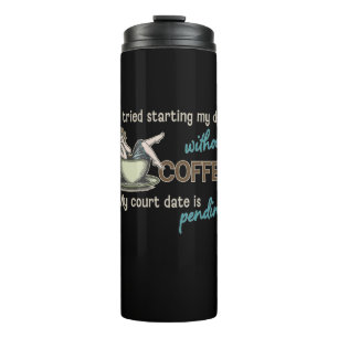 Pin-up Girl Coffee Addict  Thermal Tumbler
