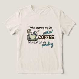 Pin-up Girl Coffee Addict Tri-Blend Shirt