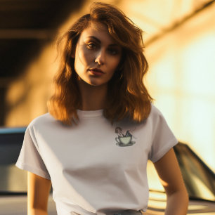 Pin-up Girl Coffee Addict Tri-Blend Shirt