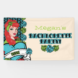 Pin-up Girl, Rock-a-Billy party Banner