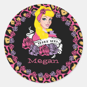 Pin-up Girl, Rock-a-Billy, Stickers Merci