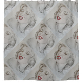 Pin Up Girl Shower Curtain