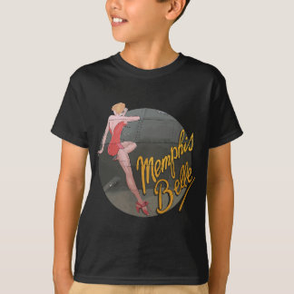 Pin up Girl WWII B-17 Flying Fortress Memphis Bell T-Shirt