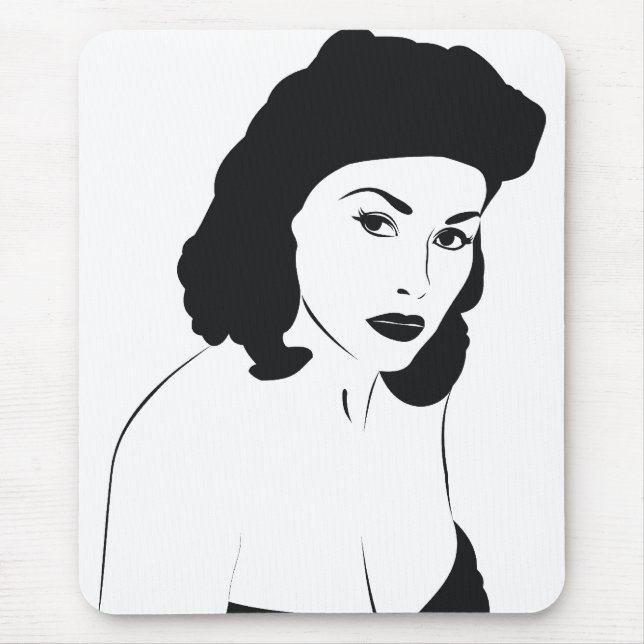 Pin Up Mouse Pad (Front)