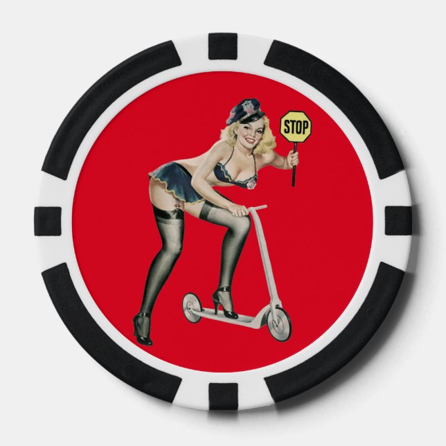 Pin-up Poker Chips (Front)