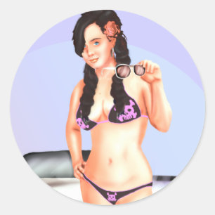 Pin-up Sticker
